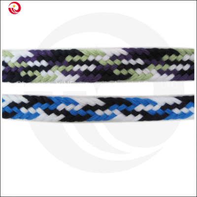 加宽编织扁带加粗编织帽绳2CM彩色单层编涤棉绳工厂|ms