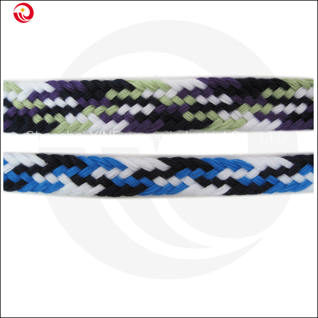 加宽编织扁带加粗编织帽绳2CM彩色单层编涤棉绳工厂|ms