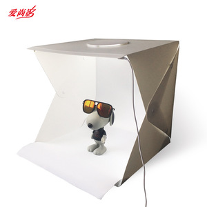 40cm便携式LED摄影棚迷你柔光箱40cm小型led迷你摄影迷你摄影灯箱