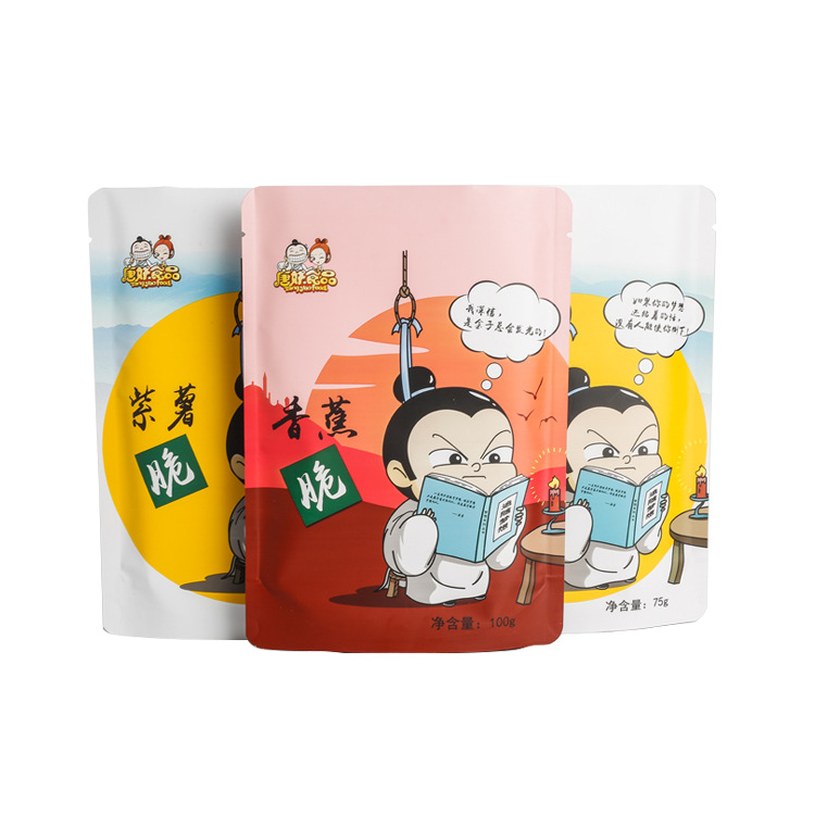 芒果干袋草莓干袋自立自封镀铝袋休闲零食果脯蜜饯干果食品包装袋