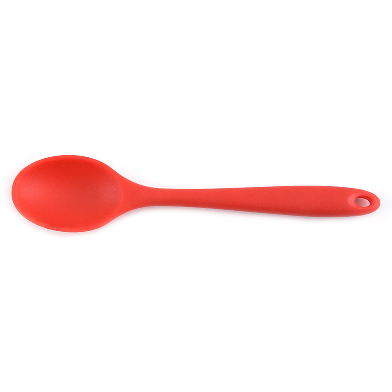 Cuchara de silicona para niños de venta caliente de fábrica sartén antiadherente de cerámica resistente a altas temperaturas cuchara de sopa densa especial cuchara de mezcla cuchara de ensalada