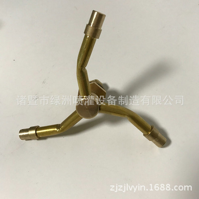 全铜旋转三叉喷头 自动旋转喷头 园林灌溉旋转喷头