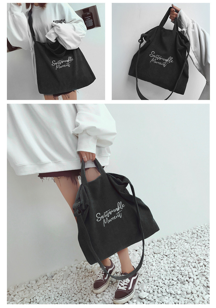 Corduroy Canvas Tote Bag - Image 10