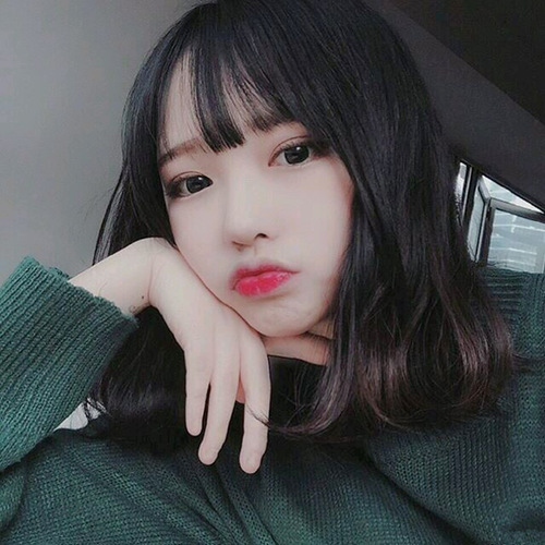 Wig for women, fashionable Korean whole pear flower head with inner buckle, handsome medium and long hair, AliExpress agent for one piece drop shipping