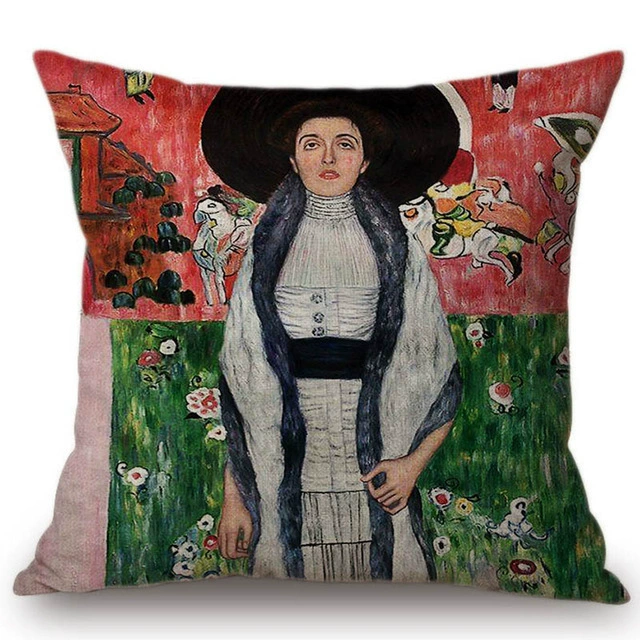 Декоративная подушка (Ван Гог) 45×45 см, съёмная наволочка с художественным принтом, абстрактный дизайн