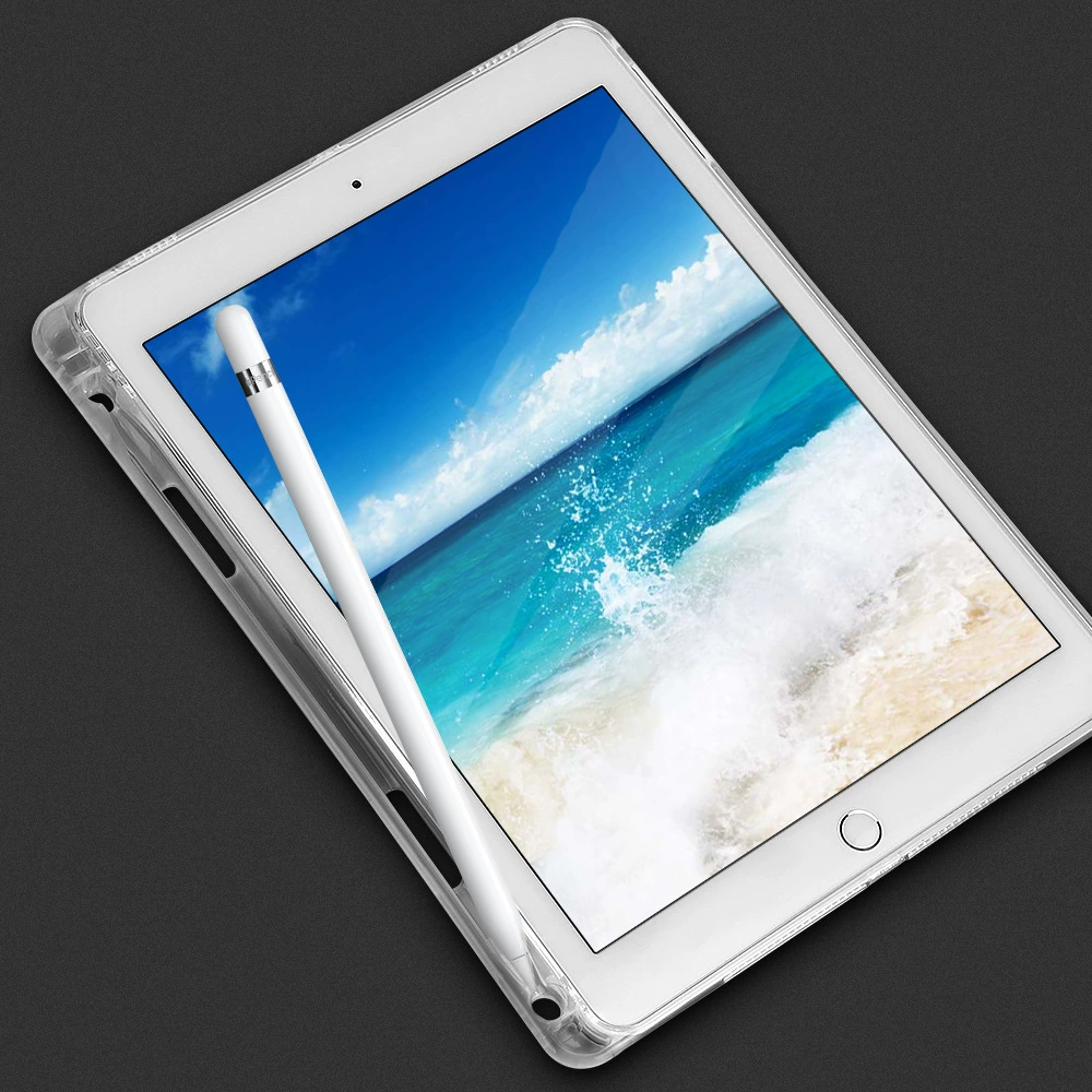 2021 iPad Pro 11 GM TPU слот для стилуса 10.2 защитный чехол 9.7 противоударный AIR2 прозрачный мягкий чехол mini6