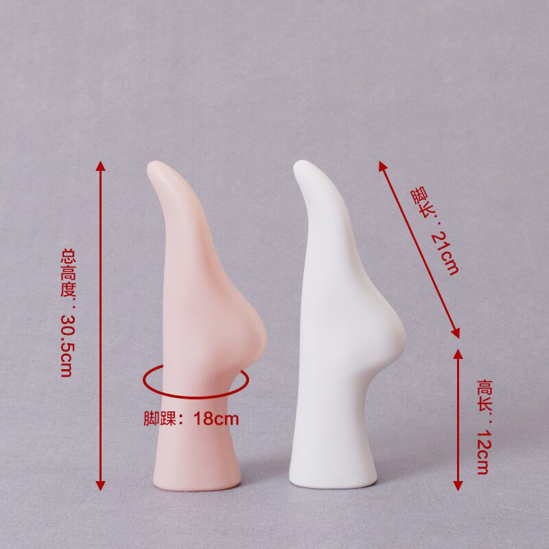 厂家直销男女儿童宝宝无缝脚模鞋模 加厚磁铁脚模 仿真腿模模袜详情图18