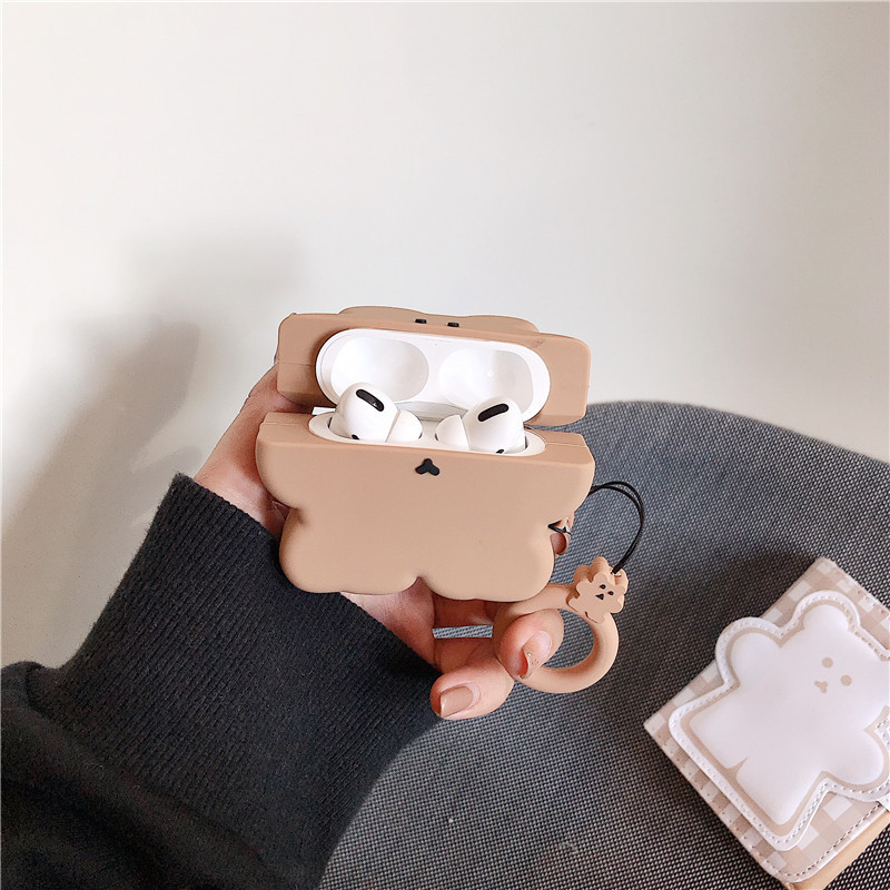 Airpods Cute Biscuit Bear Earphone Protective Shell display picture 4