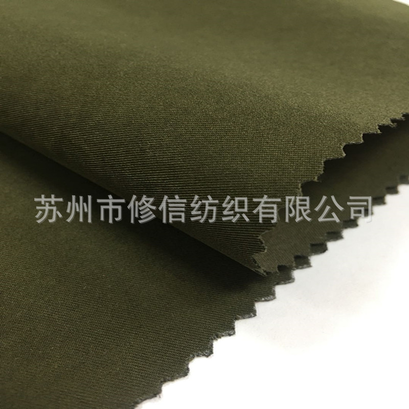 88%涤纶12%尼龙 涤锦高收缩丝双面绒 锦涤绒 桃皮绒感夹克面料