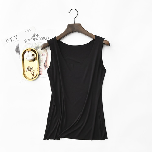 Summer New Ice Silk Invisible Ribbed Sleeveless Round Neck Bodysuit Women's Fitted Base Layer Top Solid Color Inner Cover Bodysuit