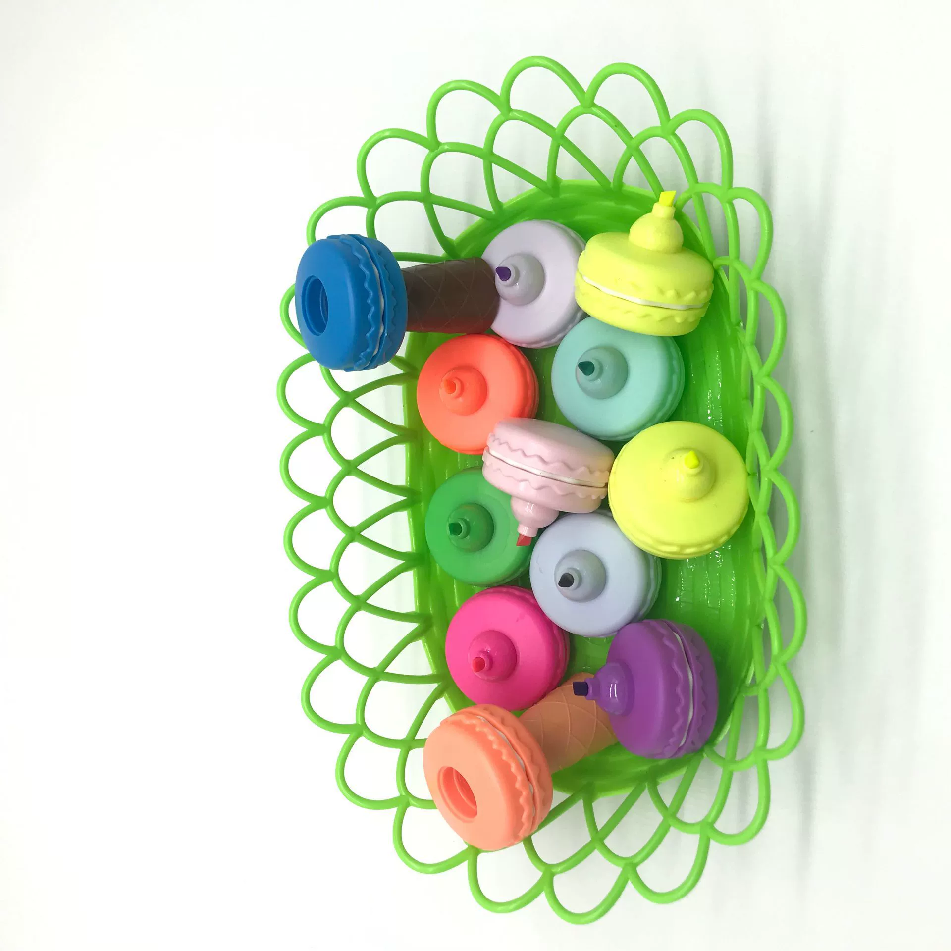 Creative fluorescence children's crayons, set, brush, coloured pencils, six colors