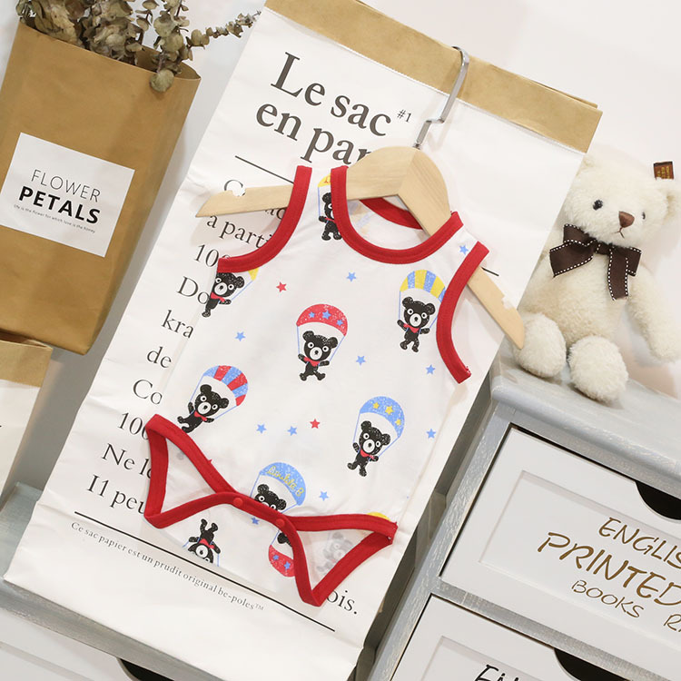 Baby climbing Costume 19 A summer Baby baby Bodysuit Baby vest triangle Climbing clothes one-piece garment wholesale 19581