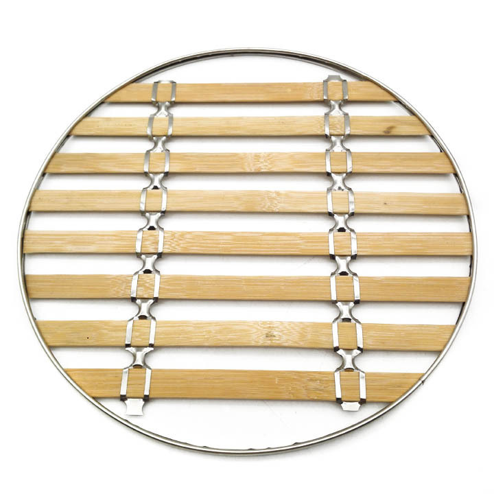 厂家直销26cm包边竹篦子笼屉蒸架钢圈竹蒸片家用热馒头小笼包蒸格 沂商通 临沂商城导购服务平台