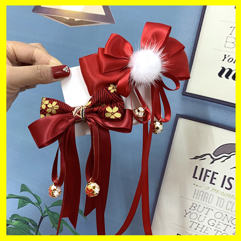 Chinese Children New Year's Greeting Hair Clip display picture 1