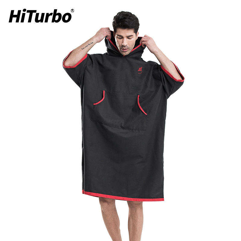 (2개) HAITABO (HITURBO) 해변 변경 목욕 가운 빠른 건조 망토 휴대용 빠른 건조 방풍 따뜻한 유지 변경 옷