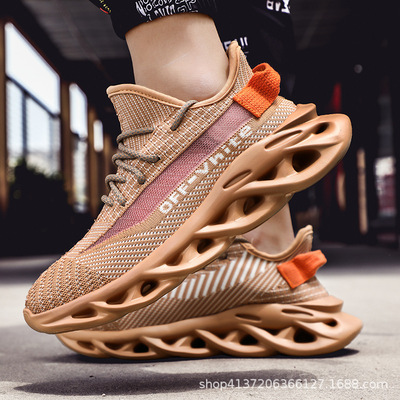 跨境男鞋新款潮流男士休闲运动鞋潮鞋透气男士跑鞋时尚跑步鞋批发|ru