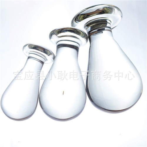 Junior medium and large size glass anal plug for masturbation, female and male, adult sex products, rear courtyard anal plug manufacturer new model