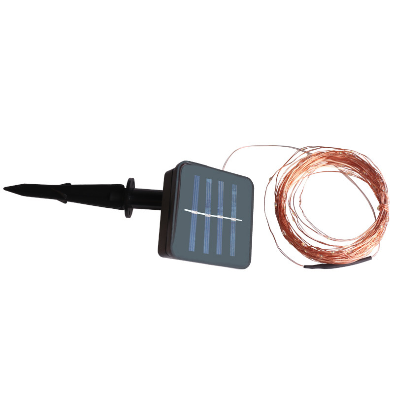 亚马逊跨境爆款LED太阳能灯串彩灯满天星创意户外圣诞装饰灯定制