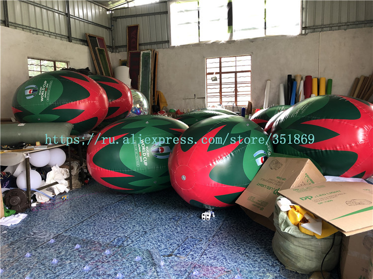 PVC充气橄榄球广告模型  大型橄榄球广告模型定制