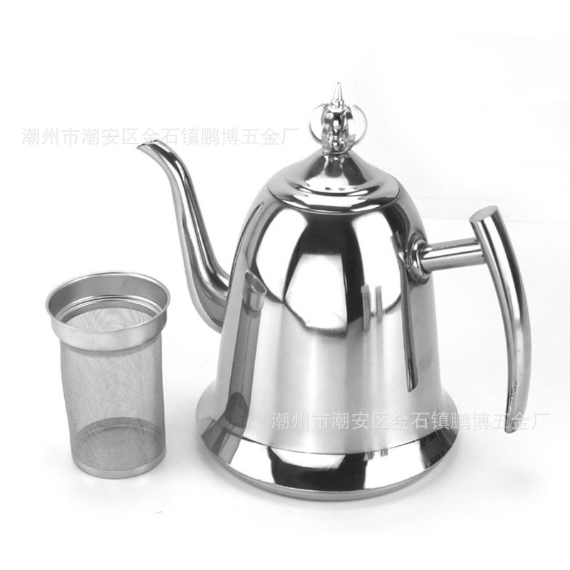 不锈钢水壶 无磁配网漏茶壶 餐厅烧水壶 电磁炉长嘴壶1.5L/2.0L