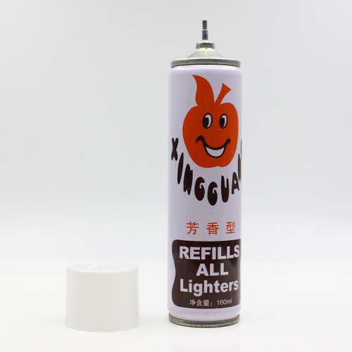Direct factory sales lighter gas fruit flavored gas can cigarette accessories 152ML butane filling bottle wholesale