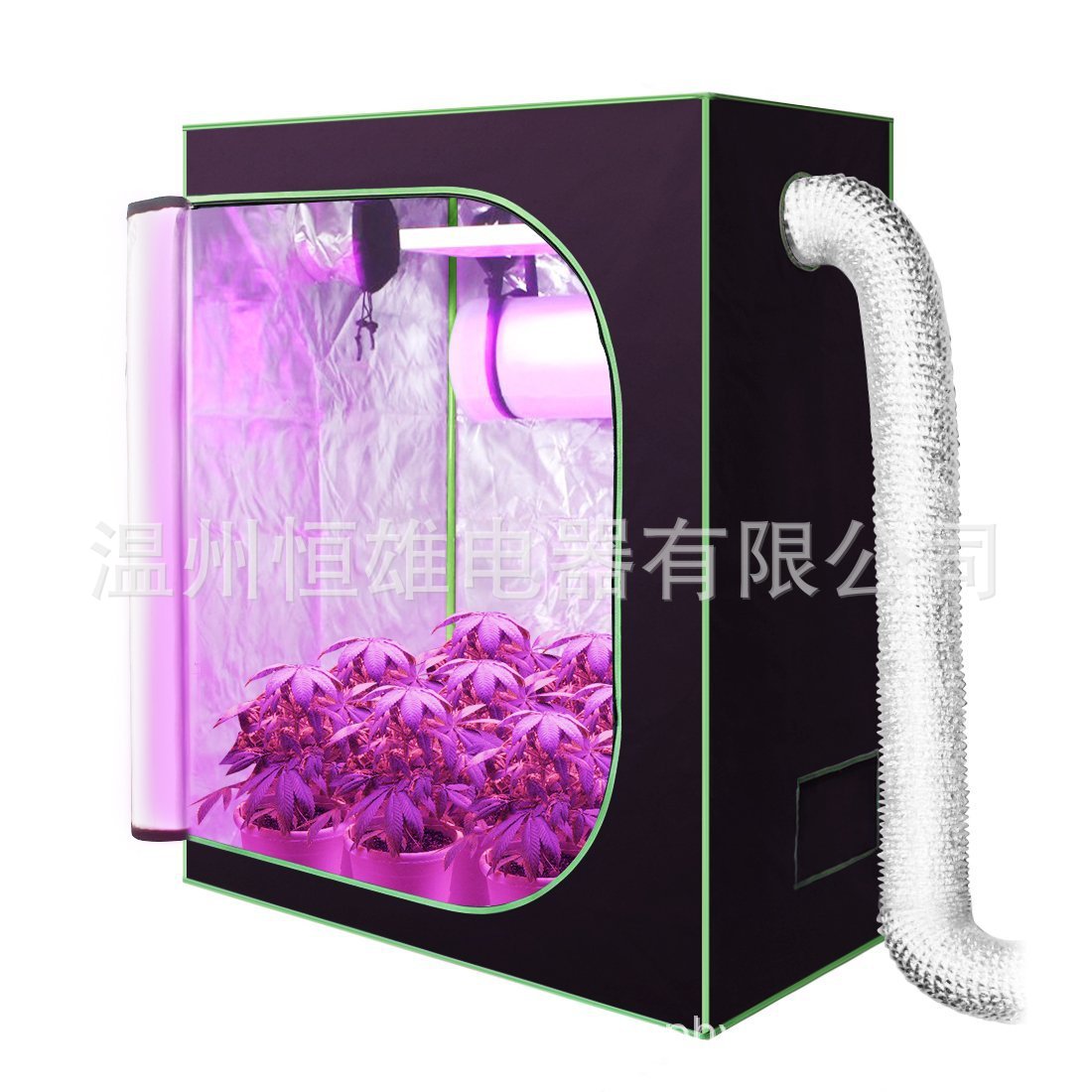 90*90*200cm水培植物生长箱600D牛津布温室种植帐篷加厚牛津布