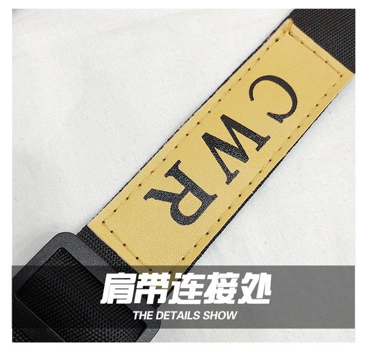 255g Weight Polyester Lining Material Zipper Closure Type Single Shoulder Strap Strap Type Phone Wallet Bags Type Casual, Sports Occasion Canvas Material Letter Pattern All Seasons Season Unisex Gender Vintage Style Style Square Shape White, Yellow, Black Color Small Size New Trendy Fashion Retro Shoulder Bag 13