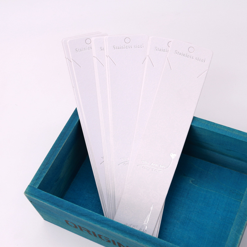 项链包装卡片 手链饰品展示卡纸 可定logo可爱卡通项链卡片