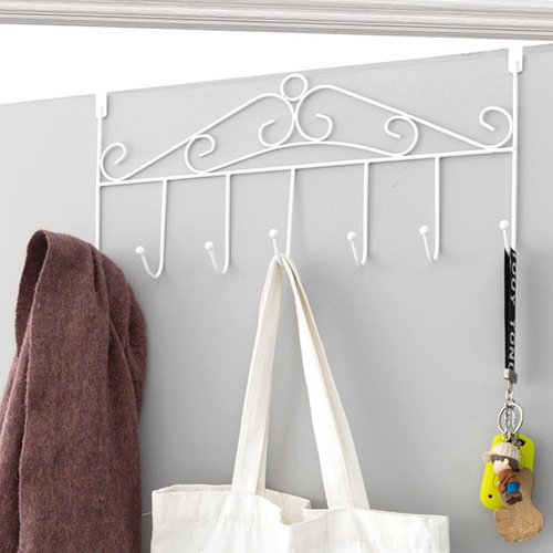 Creative European style door back hook, nail-free door back storage, traceless coat rack, wall hanging clothes rack, traceless hook