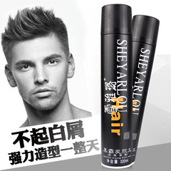 雪雅璐干膠頭髮定型噴霧雪雅露髮膠男美發造型噴霧持久特硬啫喱水