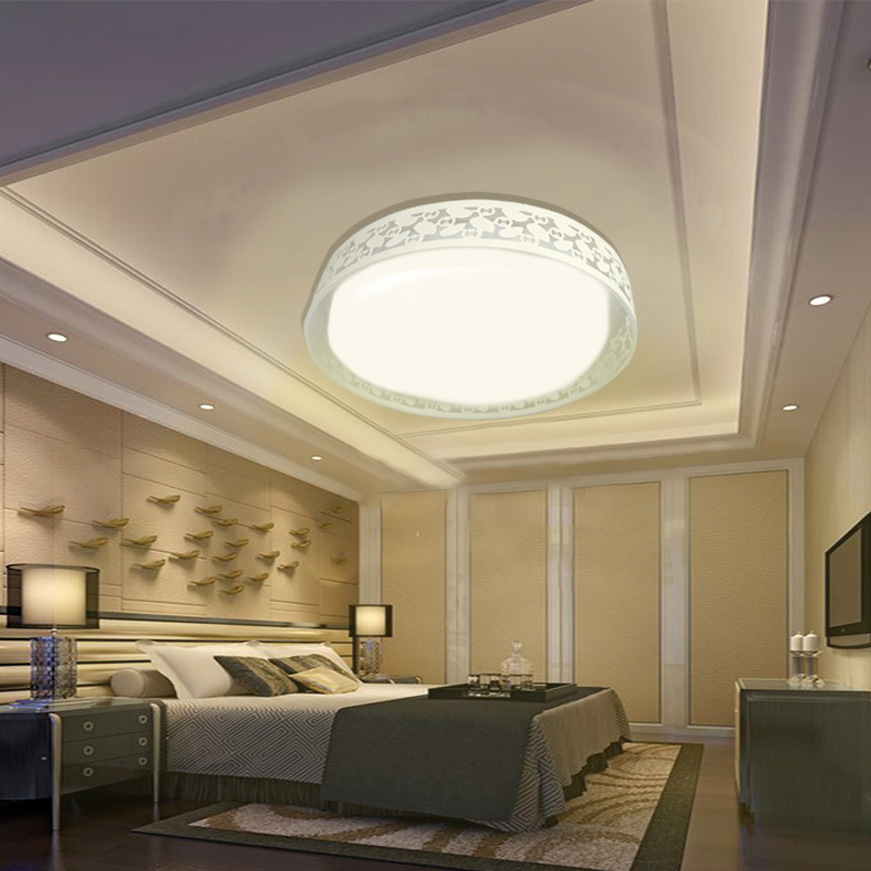 2019新led吸顶灯客厅圆形卧室餐厅儿童房灯具家具亚克力家用w|ms