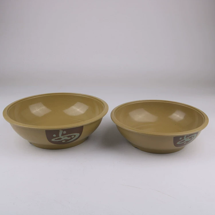 Оптовая Ruyi Flower Millenine посуда imitation porcelain пластиковая миска для супа 10 дюймов 11 дюймов широкая кайма - защита горячая большая миска для супа риса