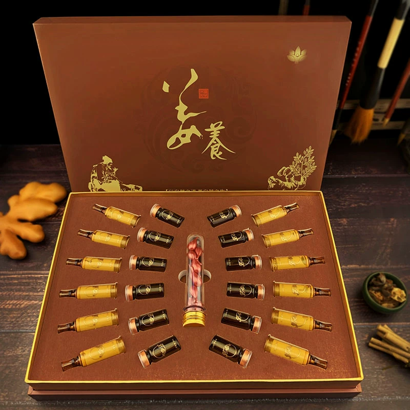 Салон красоты Цзян Дан Фа Горячее травяное масло Набор для здоровья Плечо Шея Бедра Грудь Теплый дворцовый массаж Набор эфирных масел для тела