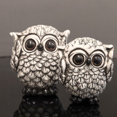 猫头鹰摆件跨境热卖简约软装家居饰品树脂摆件 客厅酒柜树脂动物|ru