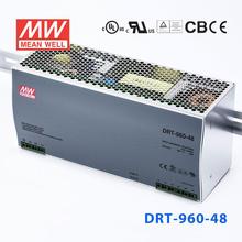 DRT-960-48台湾明纬开关电源 960W 48V 20A 380伏三相导轨式电源