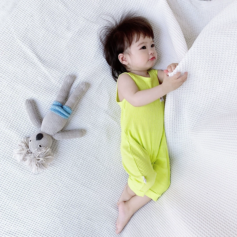 Children's summer thin pajama romper sleeveless, cotton, sizes 66–100 cm (3 years approx)