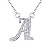 Necklace with letters for traveling, English letters, Korean style, suitable for import