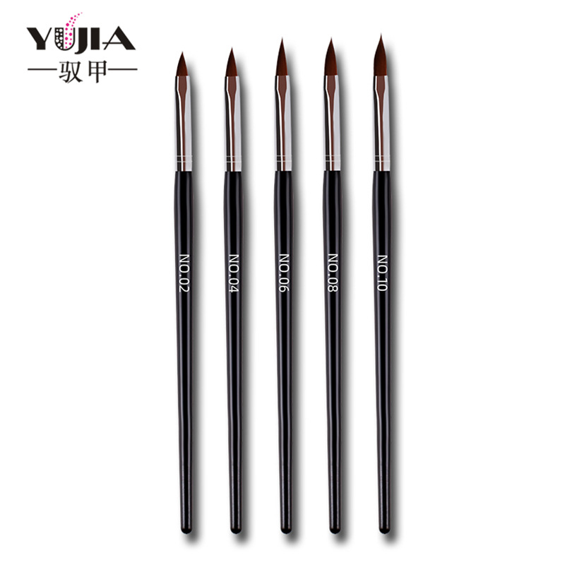 5 unids Varilla Negro nail art Crystal pen Crystal Nail especial tallada pluma de cristal traje de la pluma 5 Unids ventas directas de la fábrica