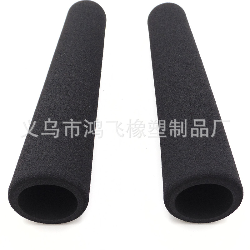 鸿飞批量定制高密度磨砂nbr发泡管 磨砂橡胶发泡海绵管厂家直销