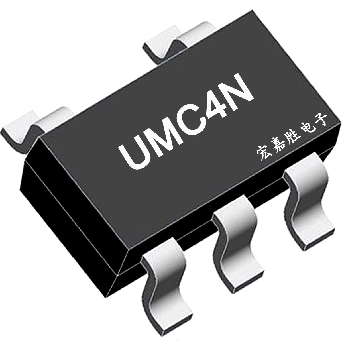 销售复合晶体管UMC4N SOT-353 丝印C4 贴片三极管 芯片 国产