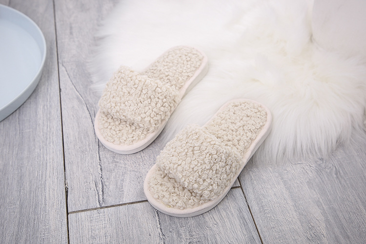  plush women lamb wool cotton slippers  NSPE10034