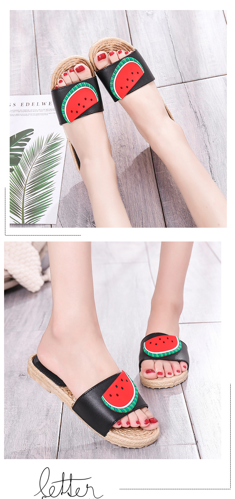 new summer fruit printed slippers  NSPE34948