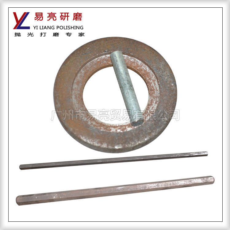 YL供应单轴平面抛光机抛光轮压盖使用夹具一套六角轴配件圆孔铁盖