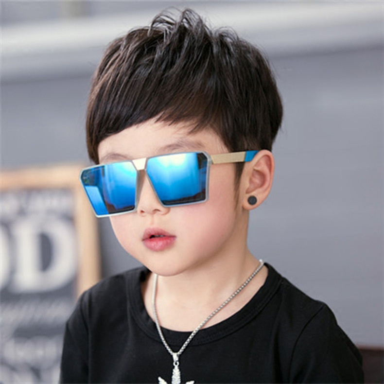 Children's Sunglasses Internet Popular Square 2019 New Sunglasses Girls Boys Sunshade All-match Sunshade UV Protection