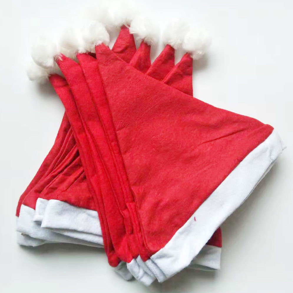 Christmas Fashion Color Block Cloth Party Christmas Hat 1 Piece display picture 5