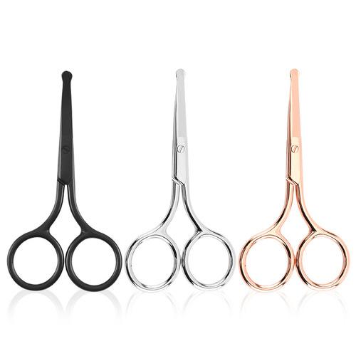 Beard scissors, beard scissors, beauty scissors, elbow nose hair scissors, wholesale