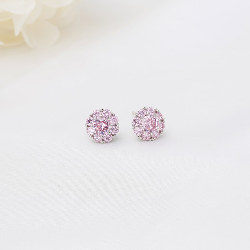 Sterling Argent Aiguille Tiktok Même Style Rotation Boucles D'oreilles Femelle Zircon Boucles D'oreilles Géométriques Frais Simple Bijoux En Gros display picture 18