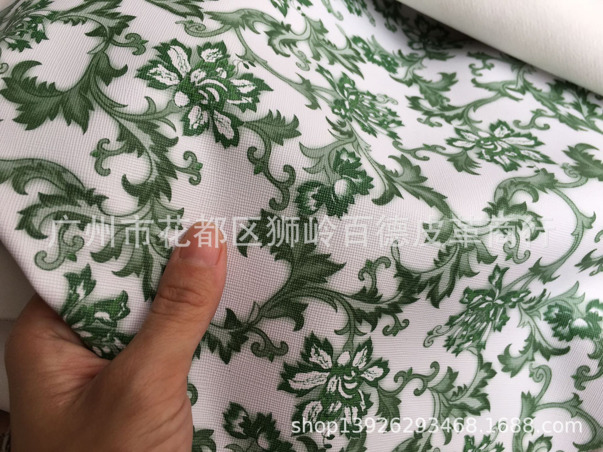 中国风 青花瓷 印花料 网咖沙发 餐椅卡座 汽车坐垫 人造仿皮面料