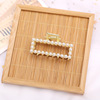 Fresh jewelry from pearl, metal Japanese cute crab pin, hairgrip, Chinese hairpin, simple and elegant design