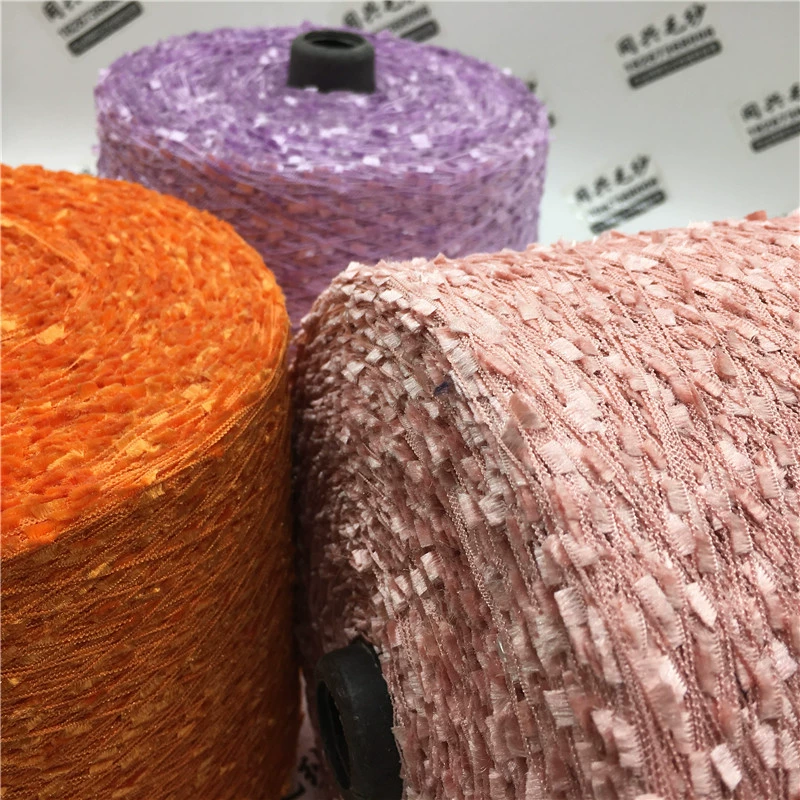 [Color yarn spot] Xiaohongqi gauze knit sweater fancy yarn
